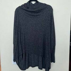Anthropologie black heathered tunic